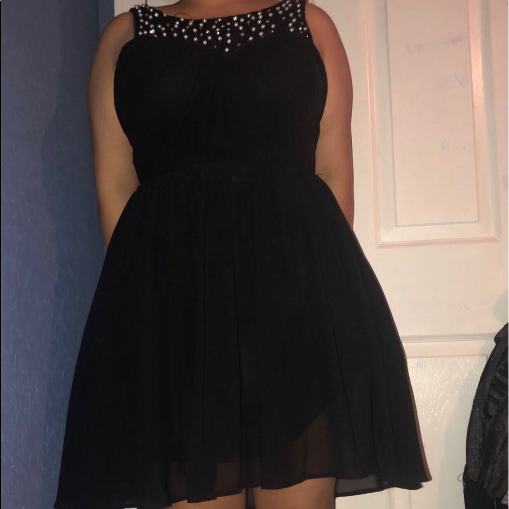 Black City Triangles Dress